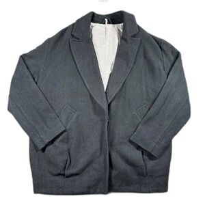 Free people boyfriend oversized blazer, cocoon, herringbone jacket. Small.